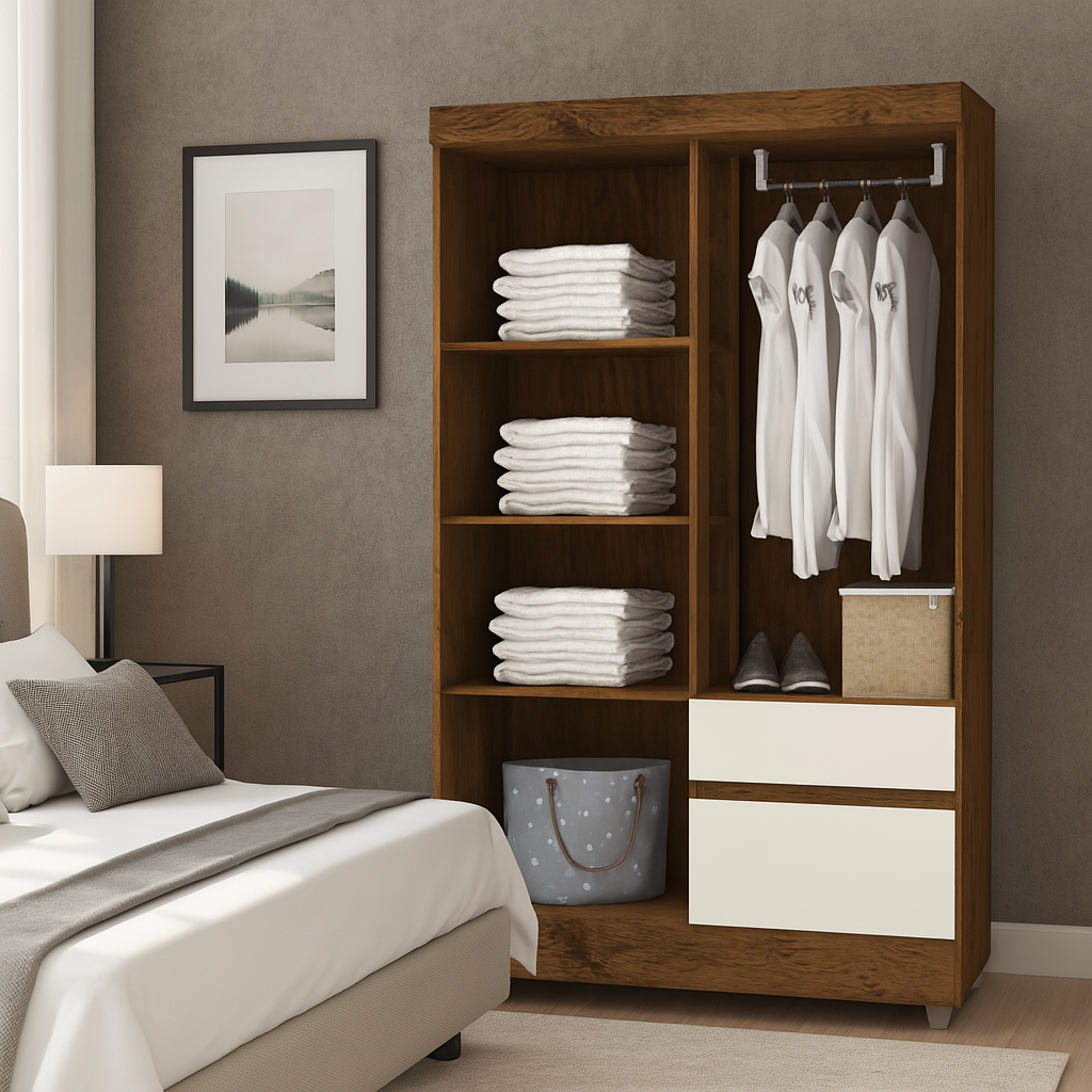 Closet 4 Puertas 2 Cajones Bonic