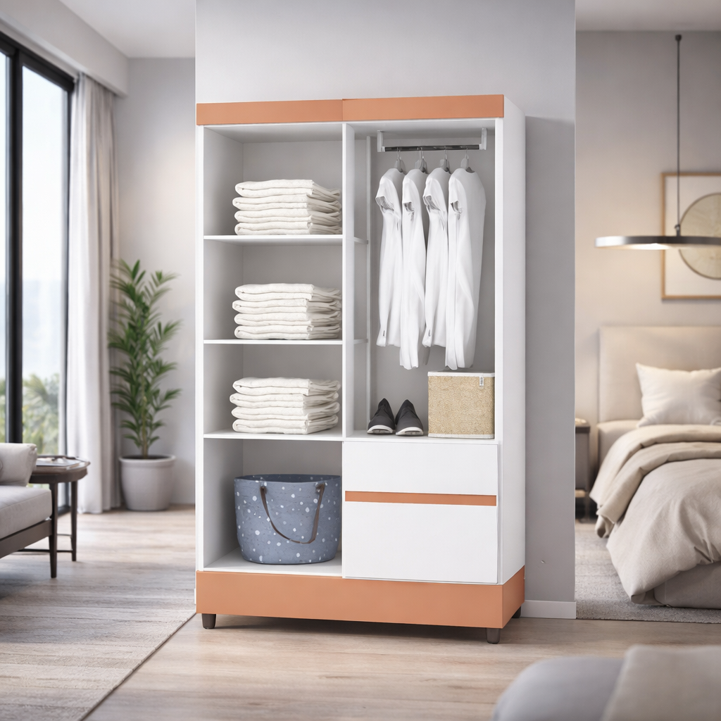 Closet 4 Puertas 2 Cajones Bonic