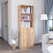 Biblioteca homecon cinco entrepaños y dos puertas abatibles