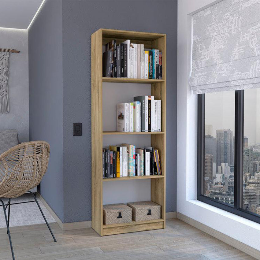 Biblioteca Home con Cuatro Entrepaños