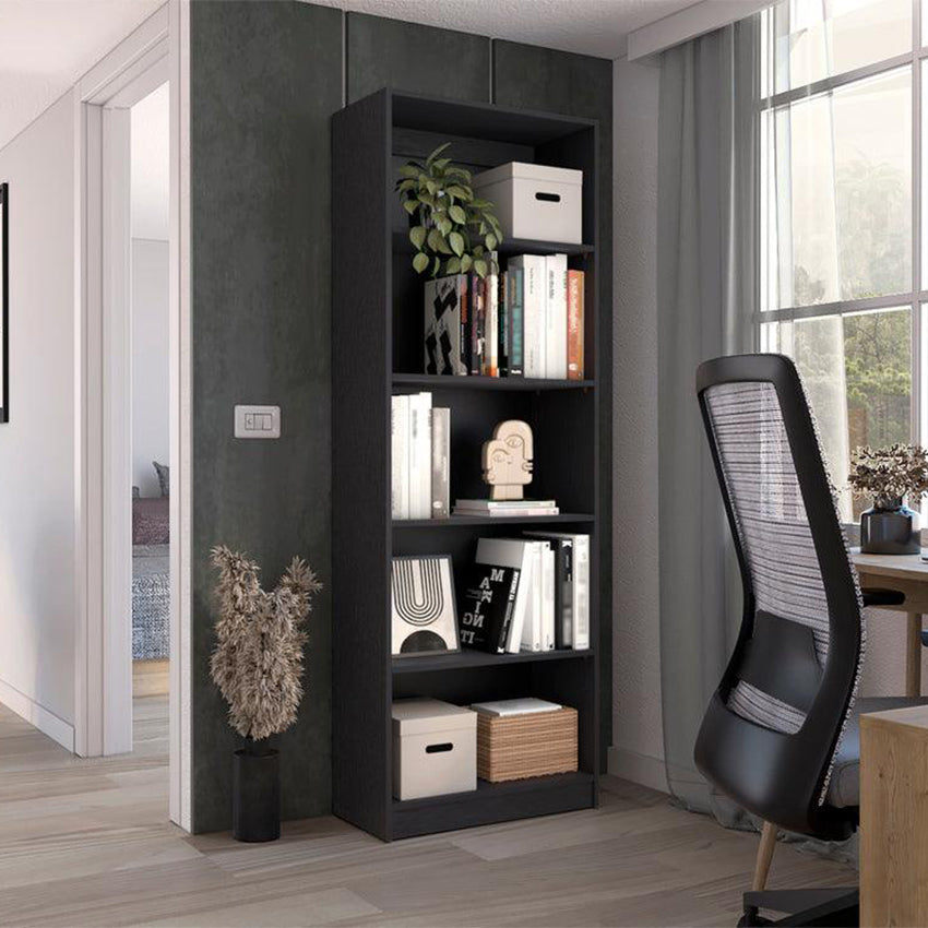Biblioteca Home con Cinco Entrepaños