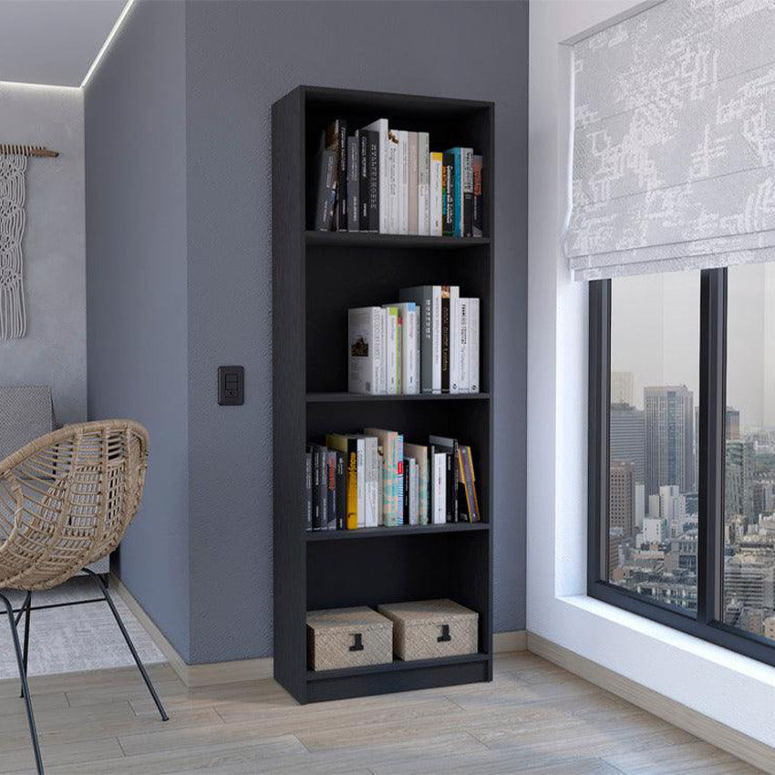 Biblioteca Home con Cuatro Entrepaños