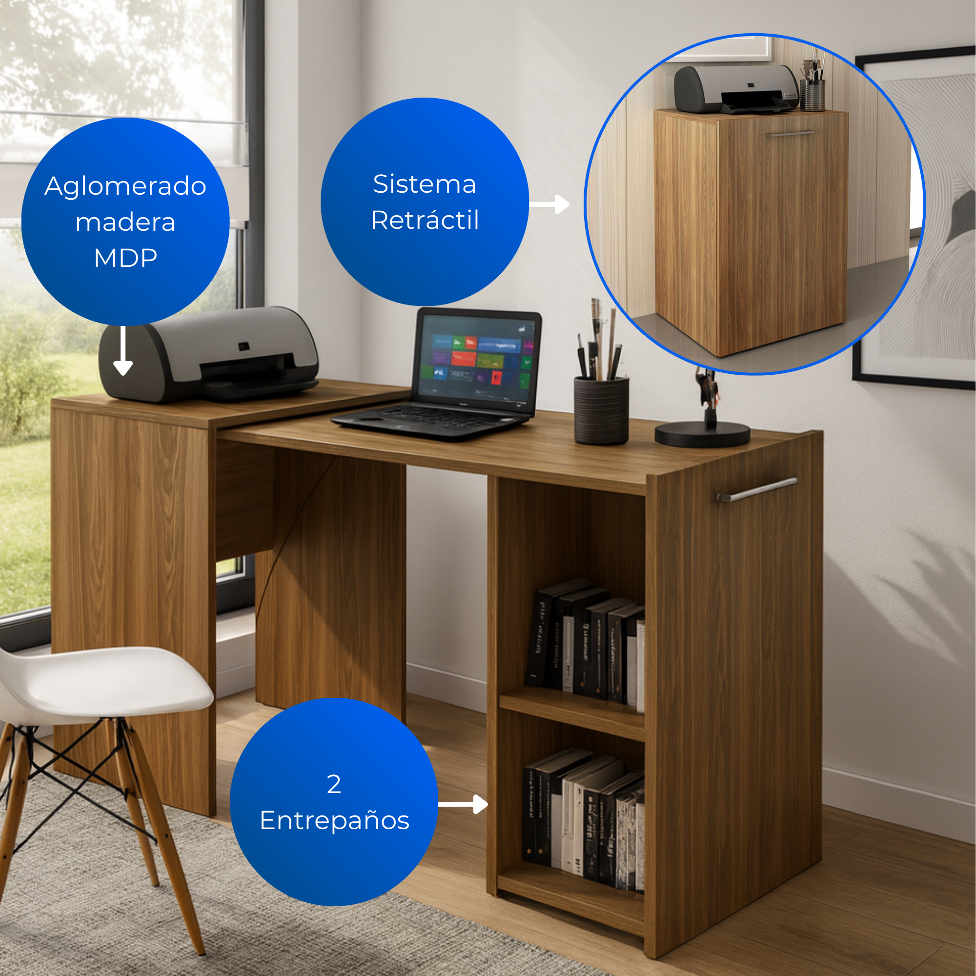 Escritorio Multifuncional Cadiz