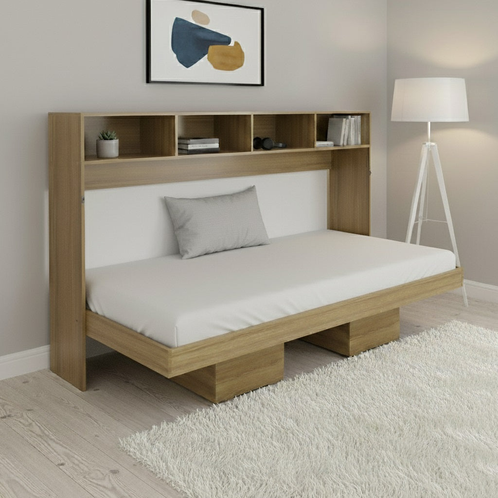 Cama Abatible Sencilla Toledo Almendra