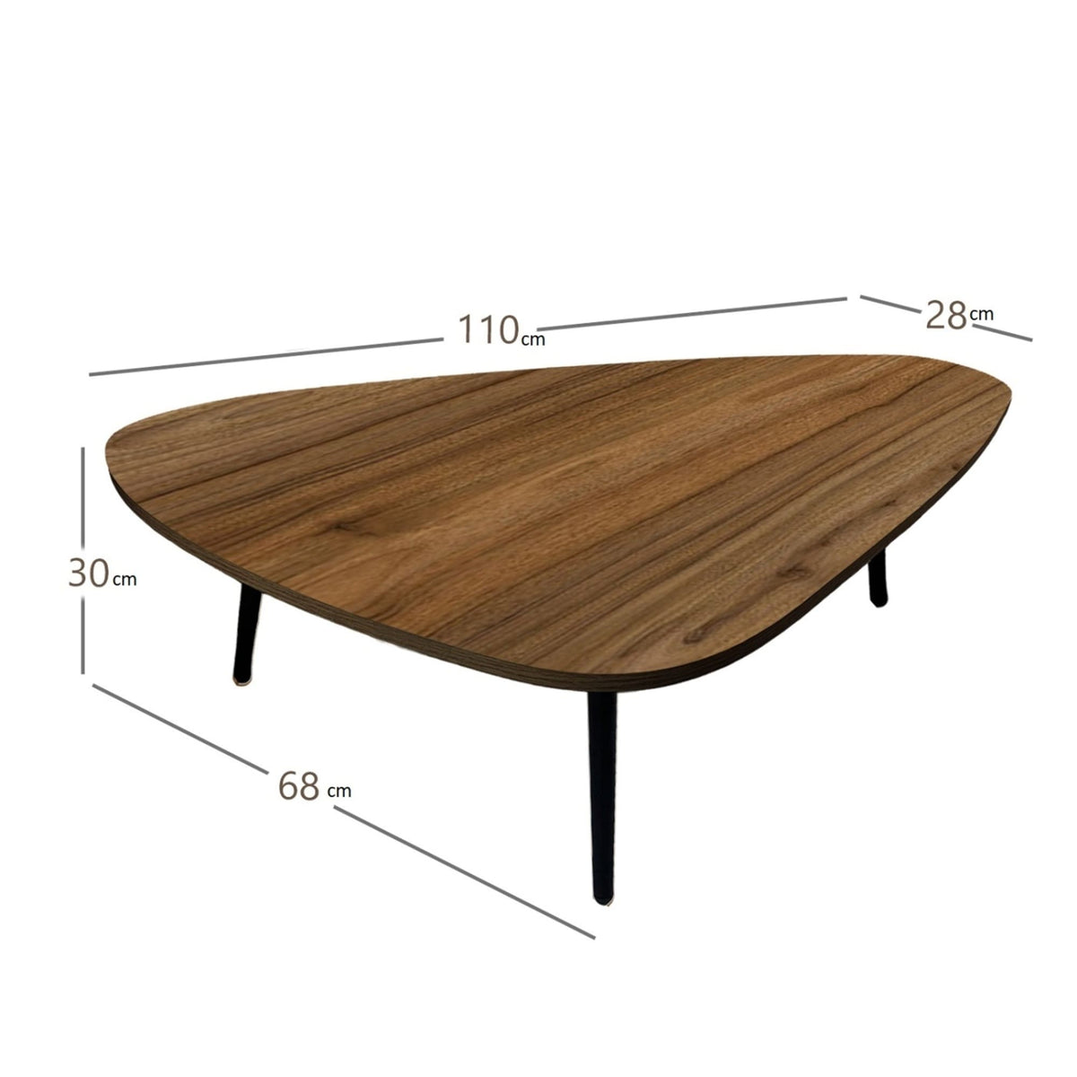 Sala Sofá Boom 72x170x80cm + Mesa Centro Tik Blanco Ovejo/Amaretto