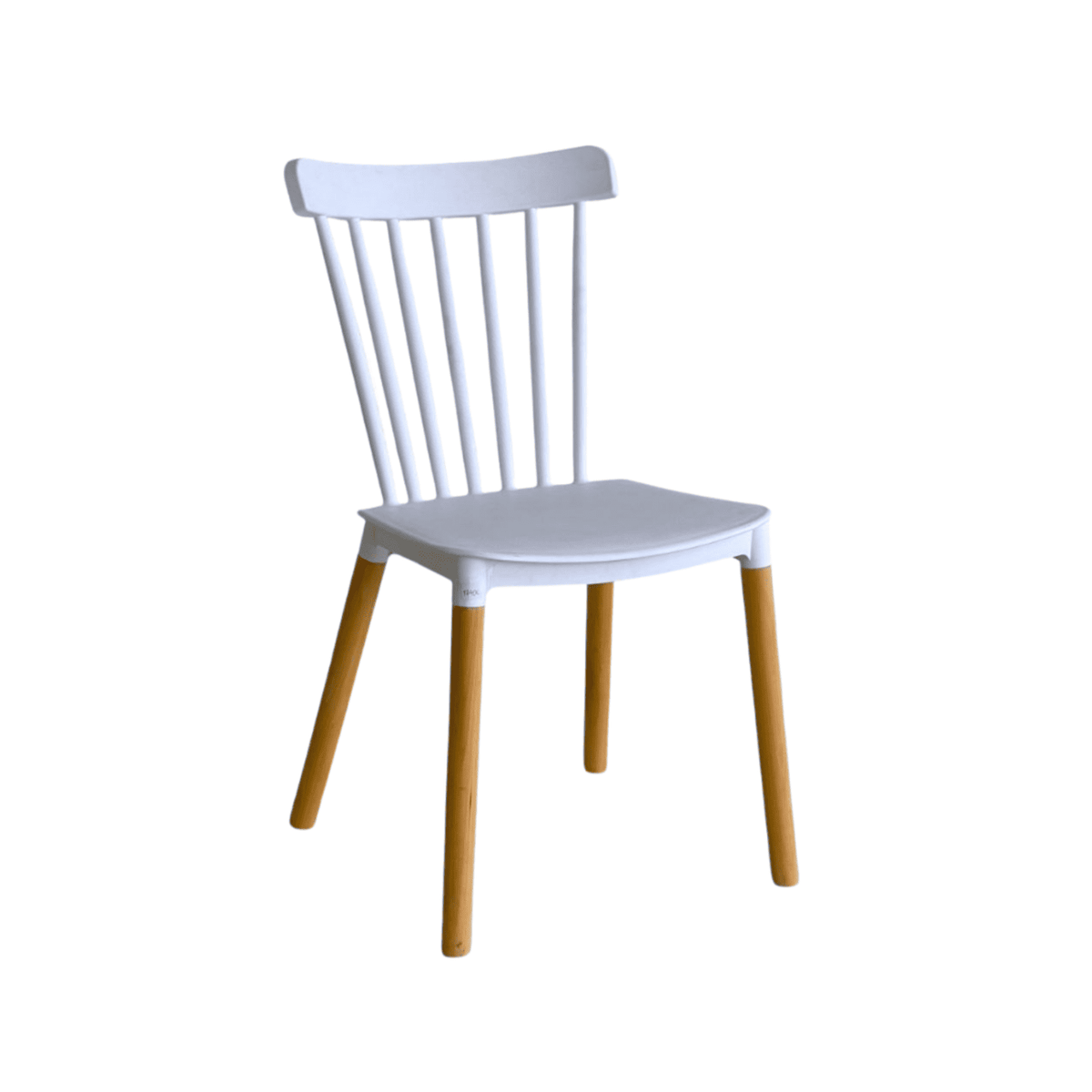 Comedor Redondo 75x80x80cm Vienes + 2 Sillas Guam Blancas