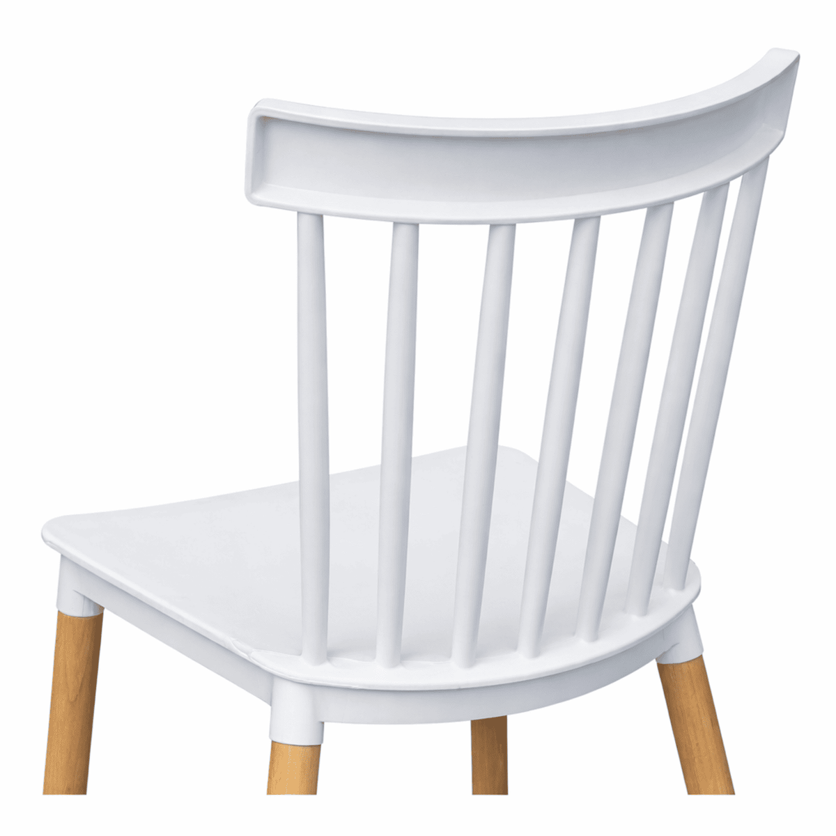 Comedor Redondo 75x80x80cm Vienes + 2 Sillas Guam Blancas
