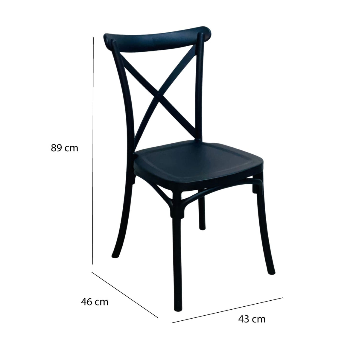 Comedor Cuadrado 75x80x80cm Amaretto + 4 Sillas Ibiza