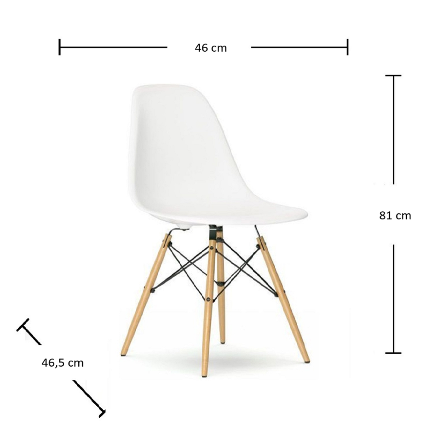 Combo Escritorio Home Con tablero de corcho+Silla eames Blanca (140x120x40) Blanco