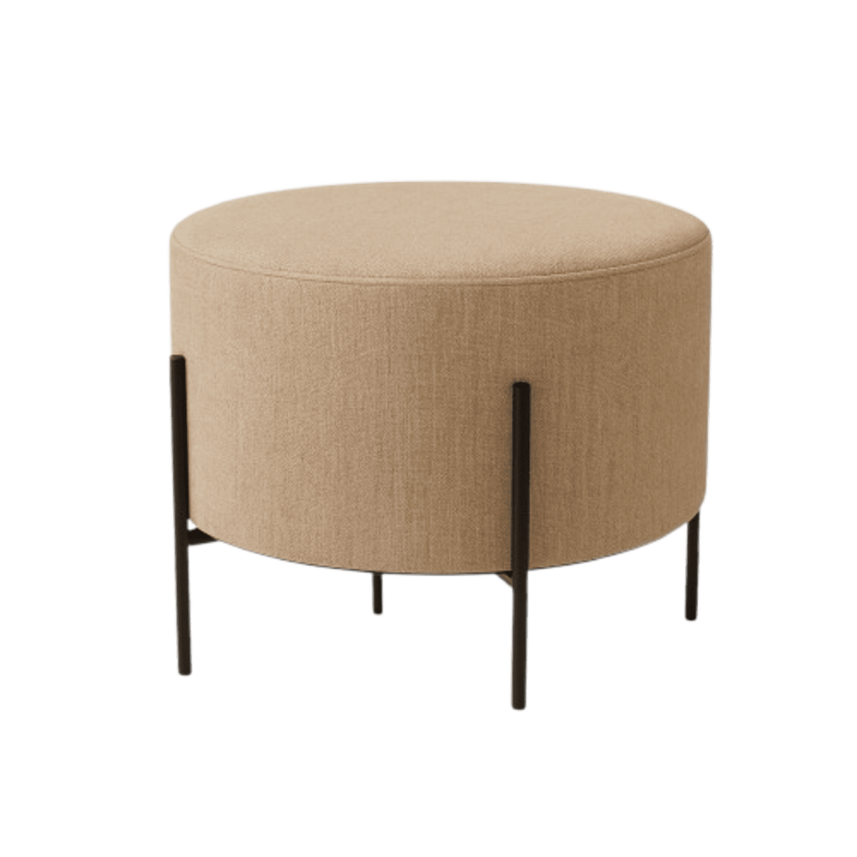 Sala Poltrona Cama Reclinable 70x76x86cm + Puff + Mesa de Centro V Beige/Amaretto
