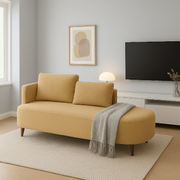 Sofa Moderno Dubai Curvo (70x160x70) Beige