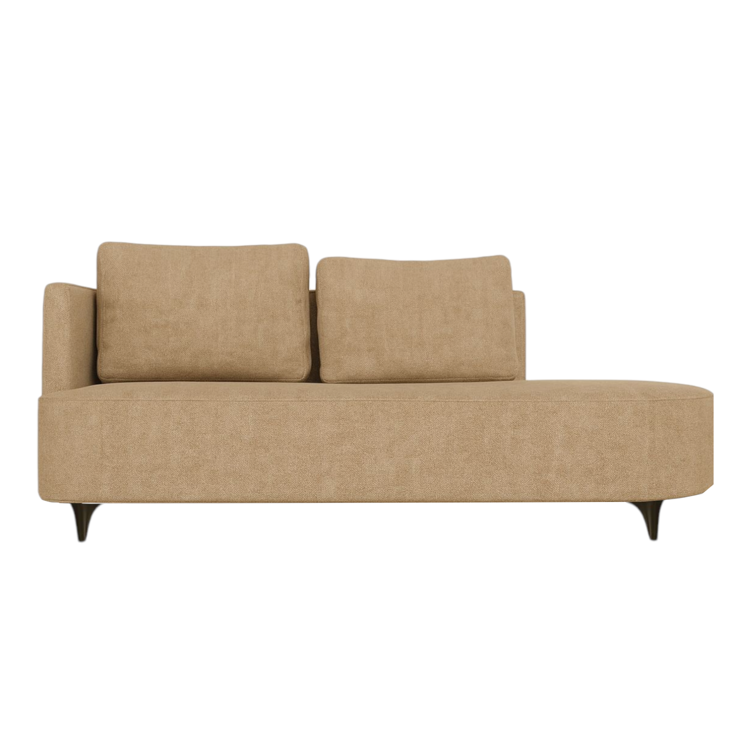Sofa Moderno Dubai Curvo (70x160x70) Beige