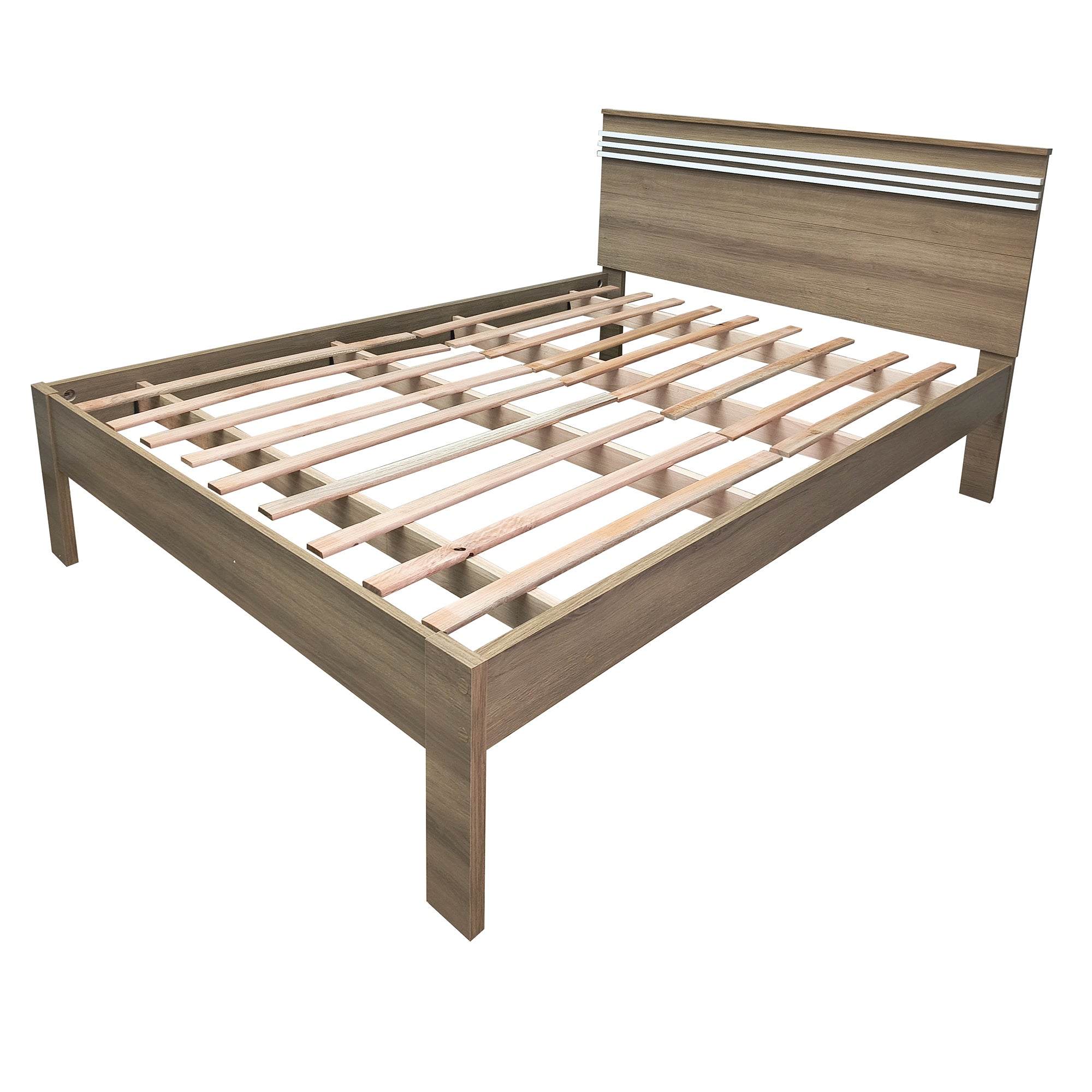 Cama Doble Kaia Almendra/Blanco