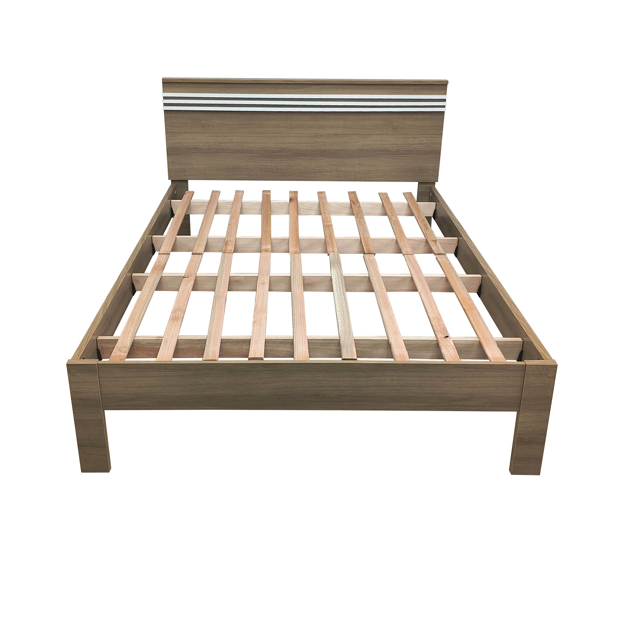 Cama Doble Kaia Almendra/Blanco
