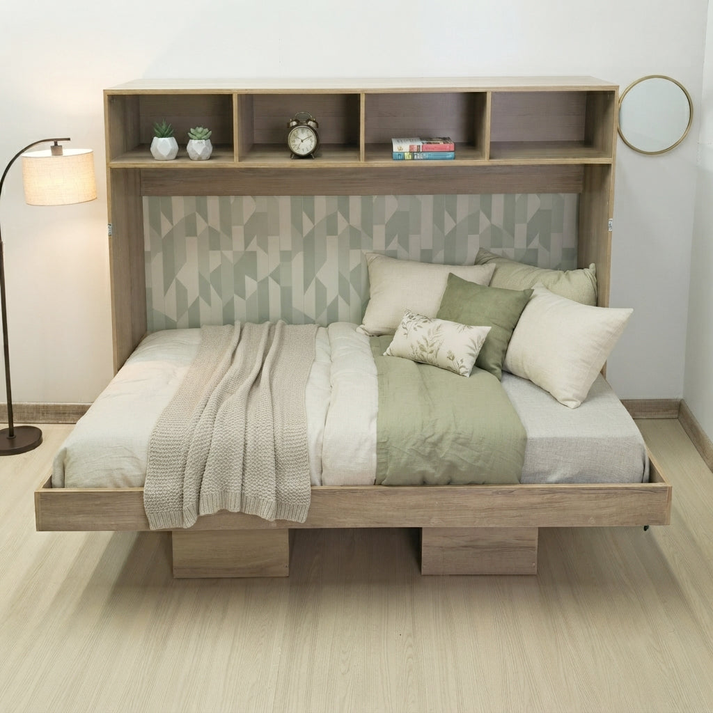 Cama Abatible Sencilla Toledo Almendra