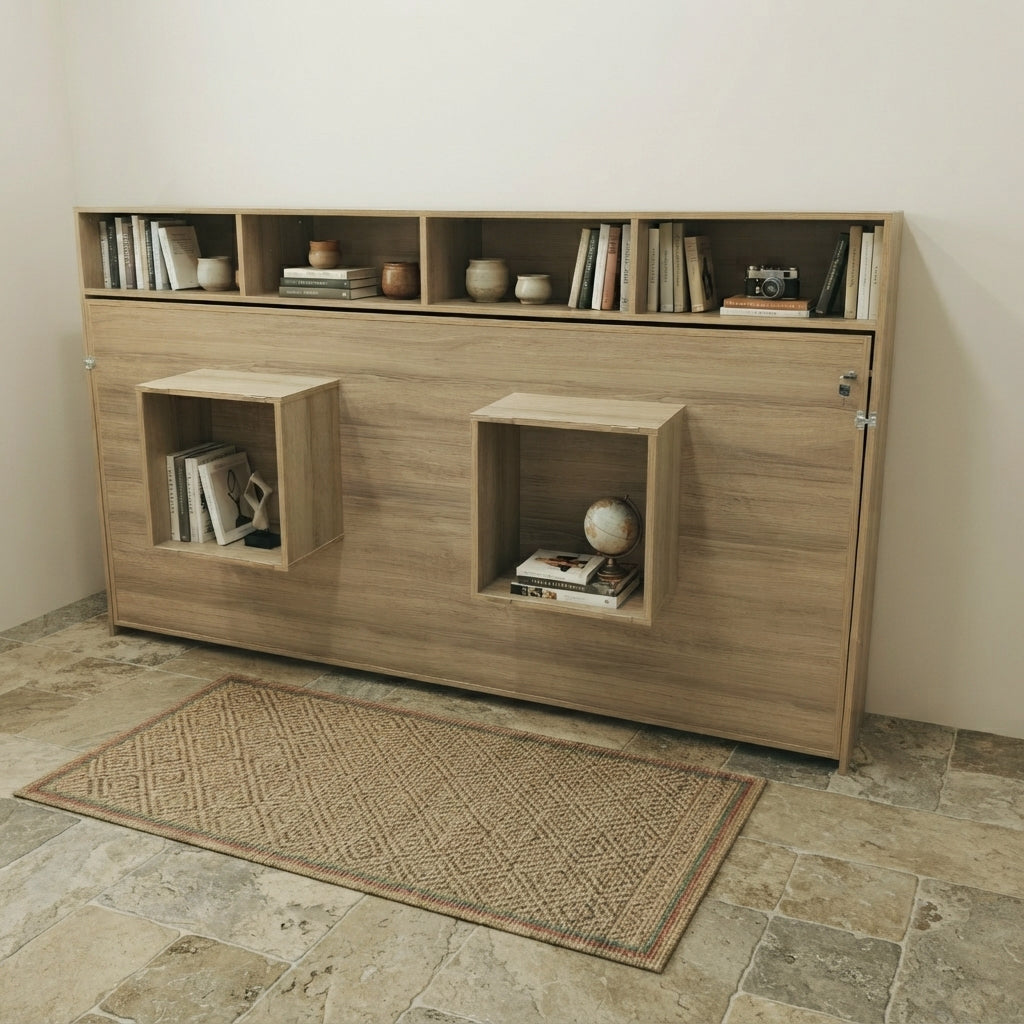 Cama Abatible Sencilla Toledo Almendra