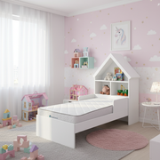 Combo Colchoneta Infantil 90 x 1,90 cm + Cama Infantil Ariel