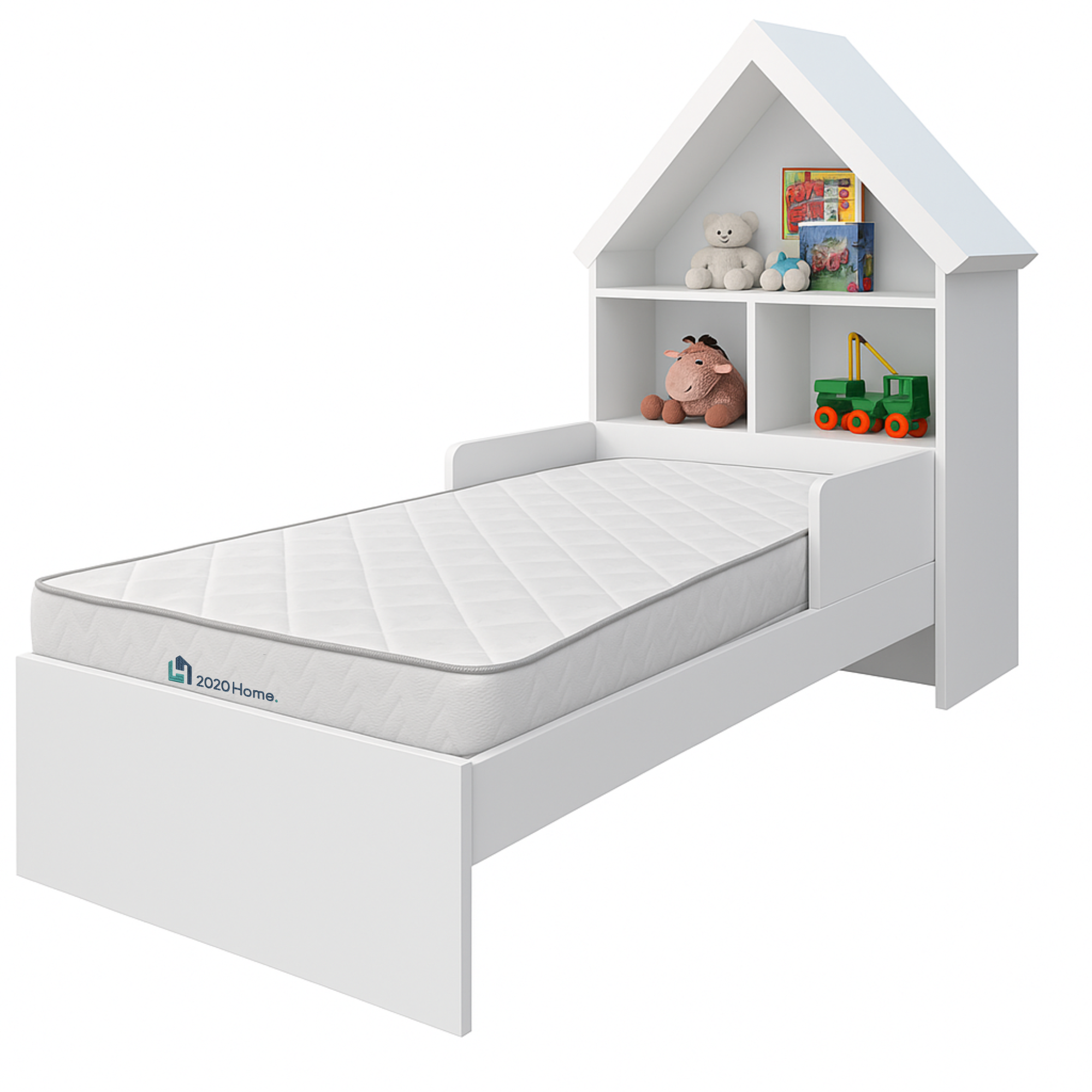 Combo Colchoneta Infantil 90 x 1,90 cm + Cama Infantil Ariel