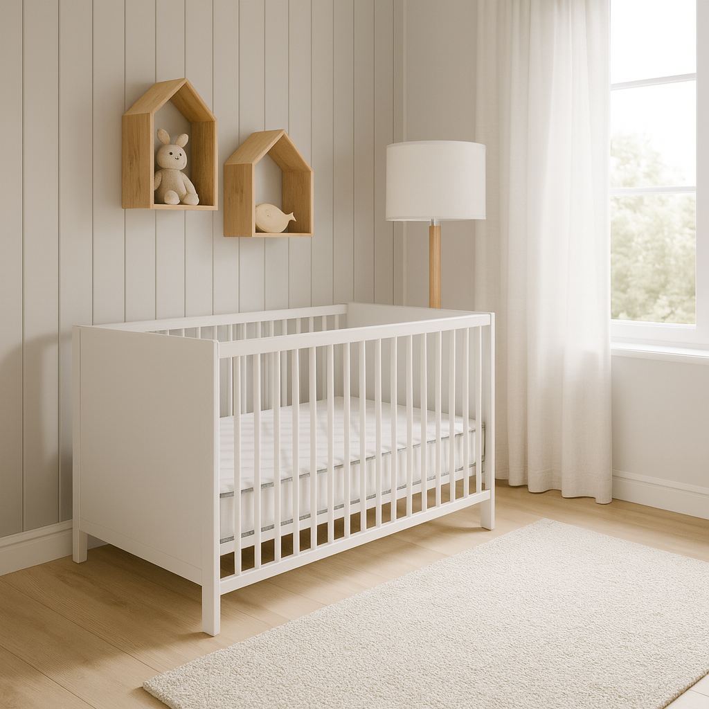 Combo Colchoneta Infantil 70 x 1,30 cm + Cuna Natal Blanco