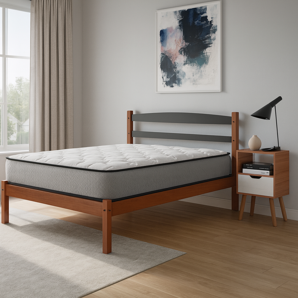 Combo Colchón 1,40 X 1,90 cm + Cama Doble Delta Acacia
