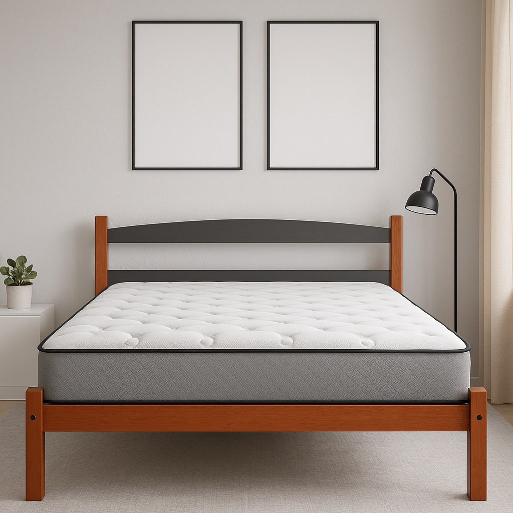 Combo Colchón 1,40 X 1,90 cm + Cama Doble Delta Acacia