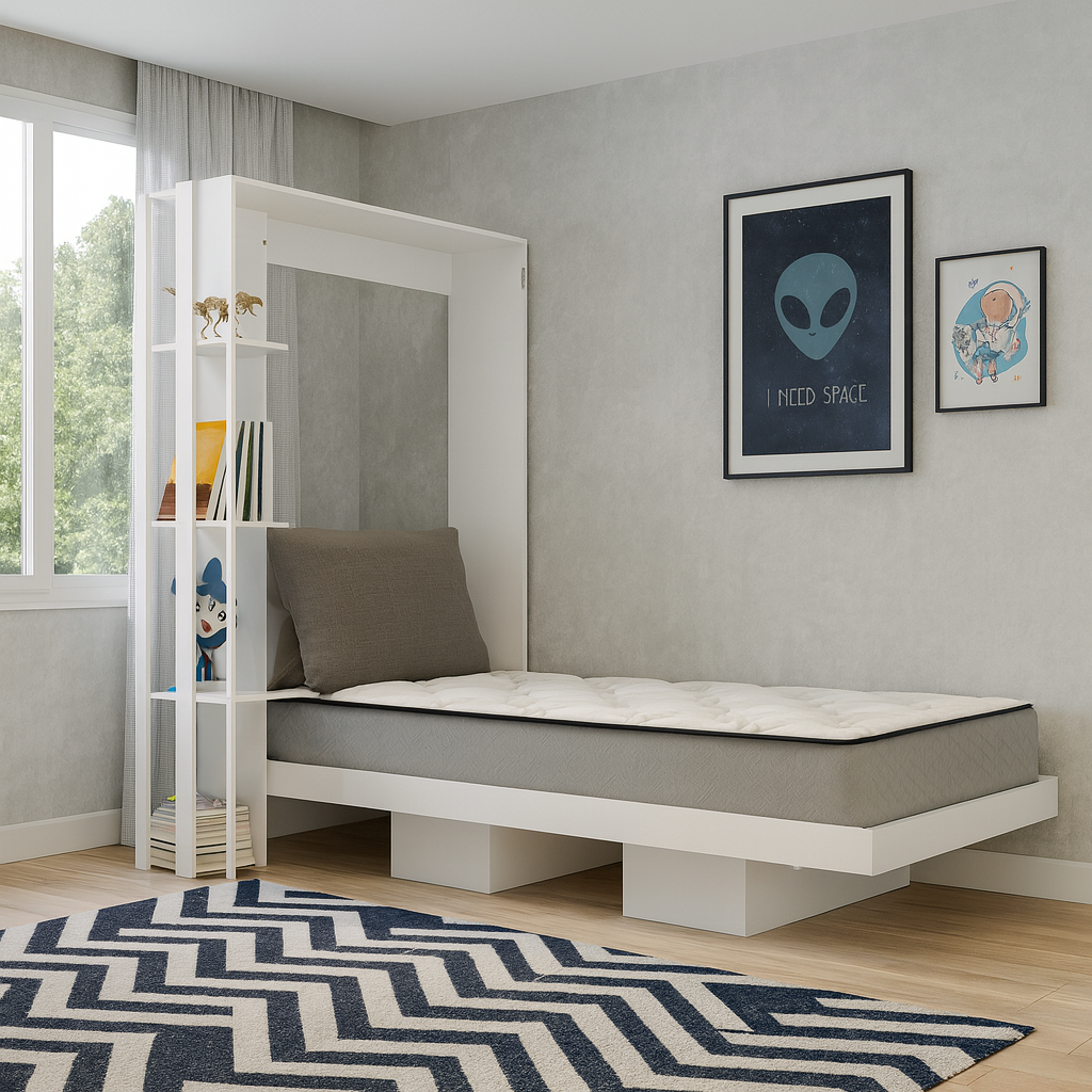 Combo Colchón 90 x 1,90 cm + Cama Sencilla Abatible Japón