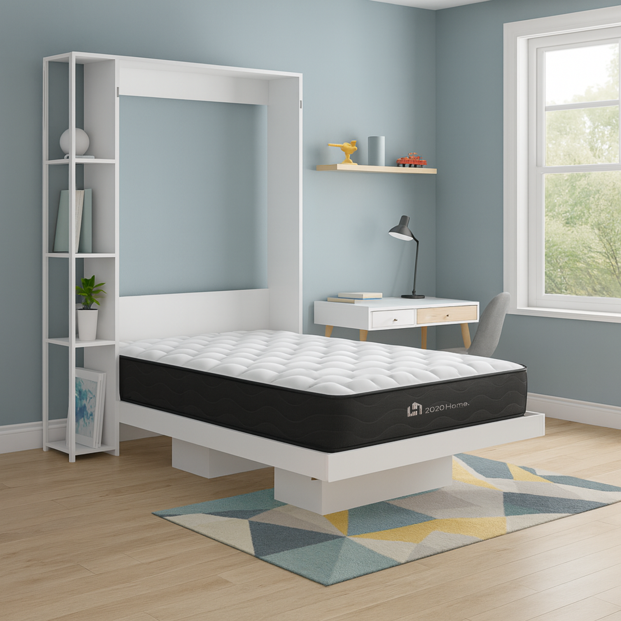 Combo Colchón 90 x 1,90 cm + Cama Sencilla Abatible Japón