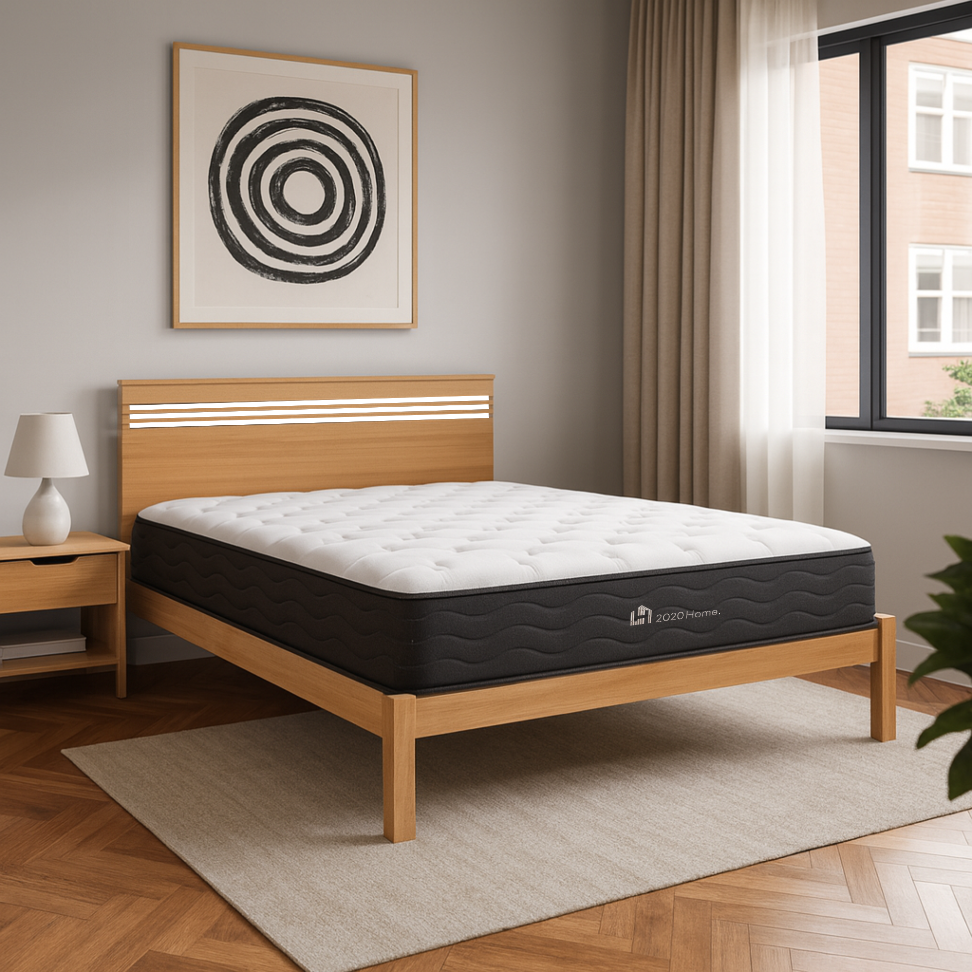 Combo Colchón Plenitud Doble 1,40 x 1,90 cm + Cama Kaia