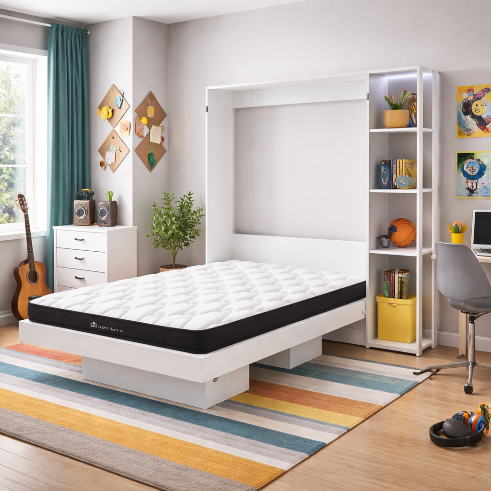 Combo Colchón 1,40 X 1,90 cm + Cama Doble Abatible Siena