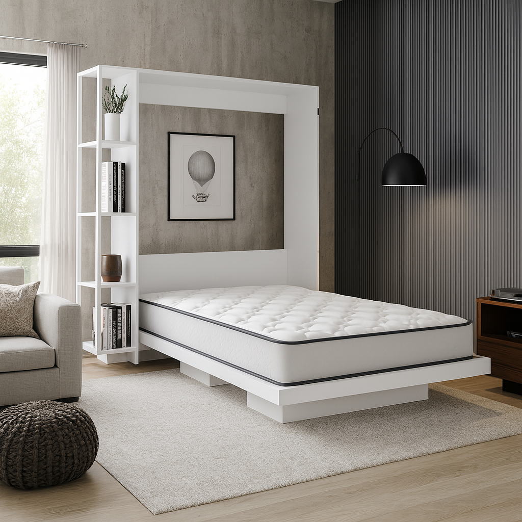 Combo Colchón 1,40 X 1,90 cm + Cama Doble Abatible Siena