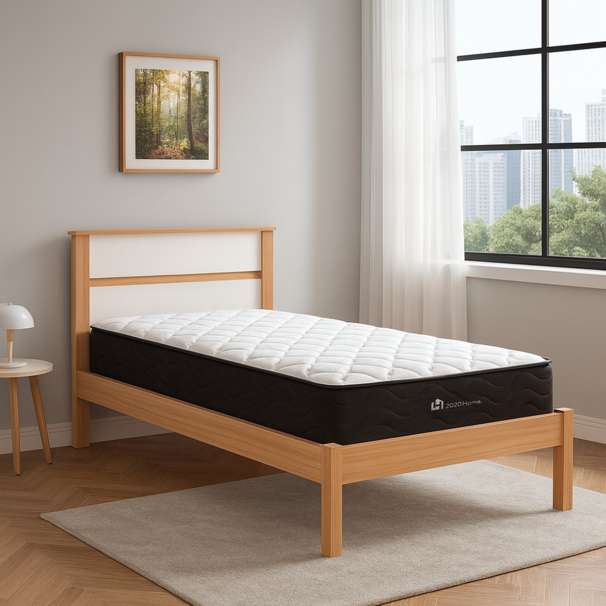 Combo Colchón 90 x 1,90 cm + Cama Sencilla Viena