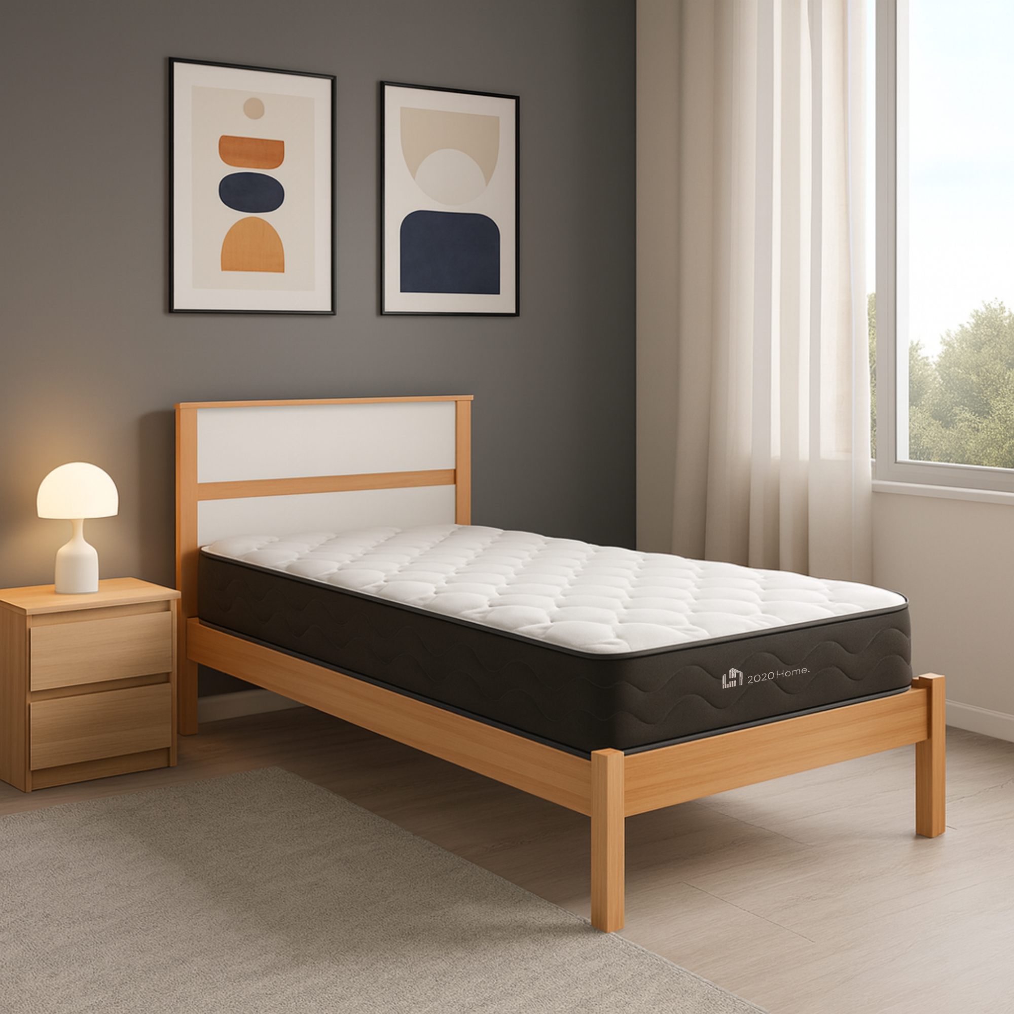 Combo Colchón 90 x 1,90 cm + Cama Sencilla Viena