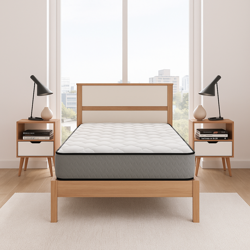 Combo Colchón 90 x 1,90 cm + Cama Sencilla Viena