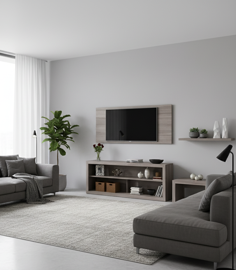 Combo Sala Living Gris