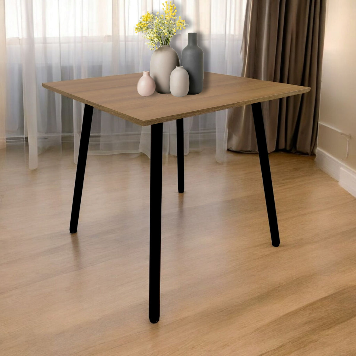 Mesa De Comedor Cuadrado Look 75x80x80cm Amaretto