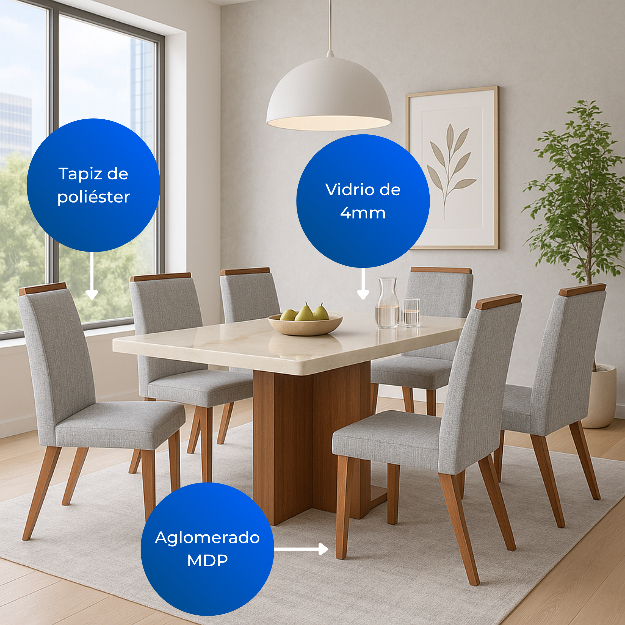 Comedor Aurora 6 Puestos