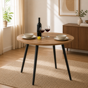 Mesa De Comedor Auxiliar Redondo 75x80x80cm Amaretto