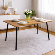 Mesa De Comedor Rectangular 4 Puestos 75x110x70cm Macula