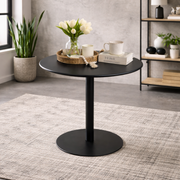 Mesa de Comedor Versátil Metálico Maiu Negro 72x60x60 - Interior y Exterior
