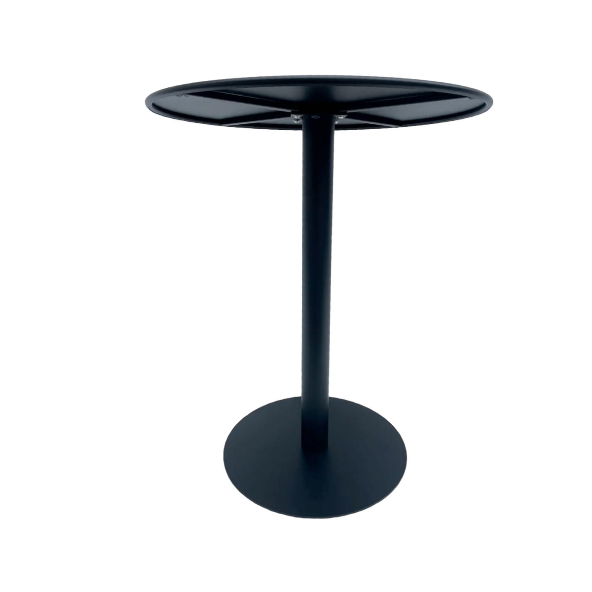 Mesa de Comedor Versátil Metálico Maiu Negro 72x60x60 - Interior y Exterior