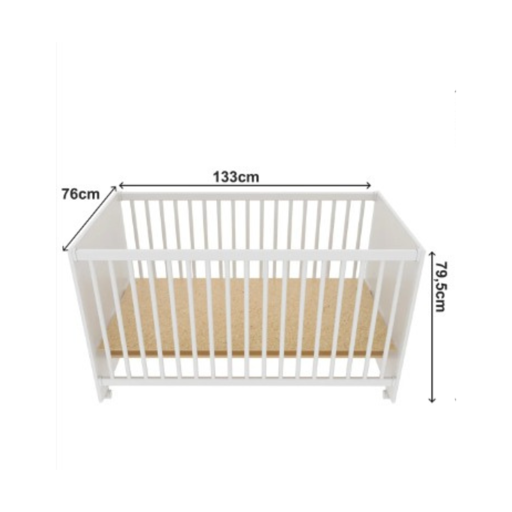 Combo Colchoneta Infantil 70 x 1,30 cm + Cuna Natal Blanco