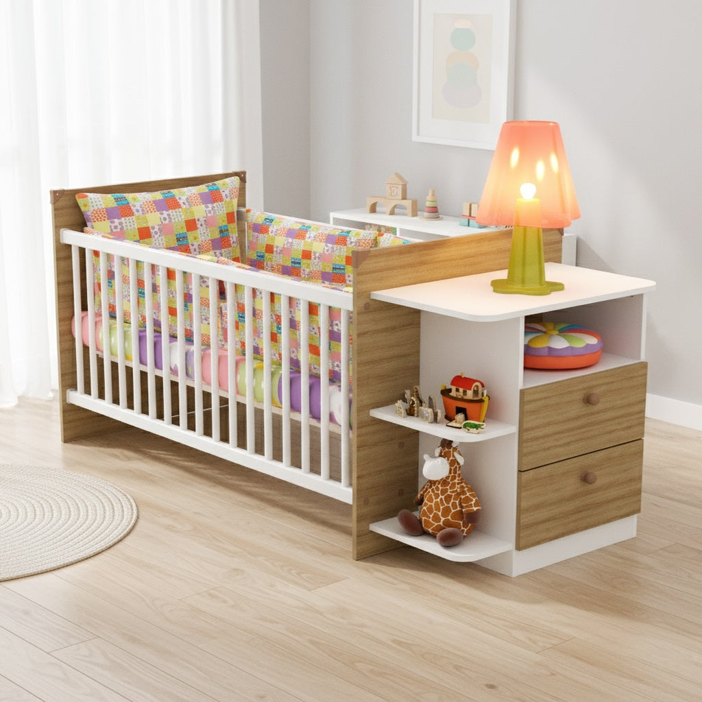 Cuna + Comoda Luna