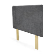 Cabecero verona doble liso gris tela