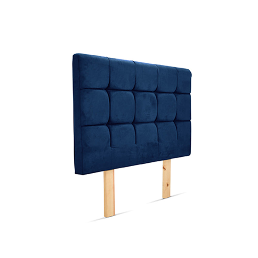 Cabecero Capitoneado Brend Doble tela azul