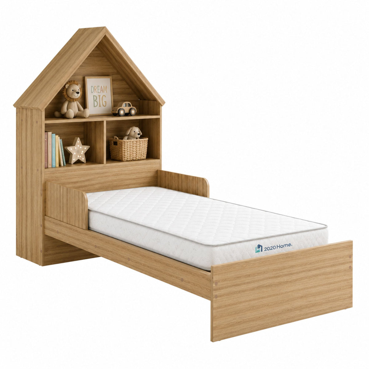 Cama Infantil Ariel Almendra + Colchoneta 90 x 1,90 cm