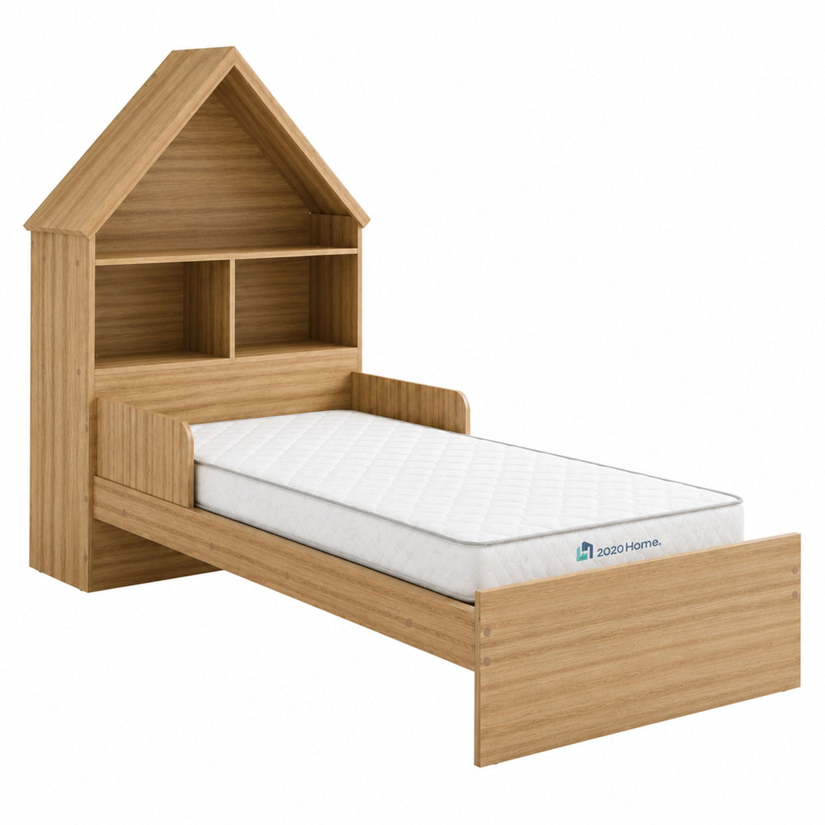 Cama Infantil Ariel Almendra + Colchoneta 90 x 1,90 cm