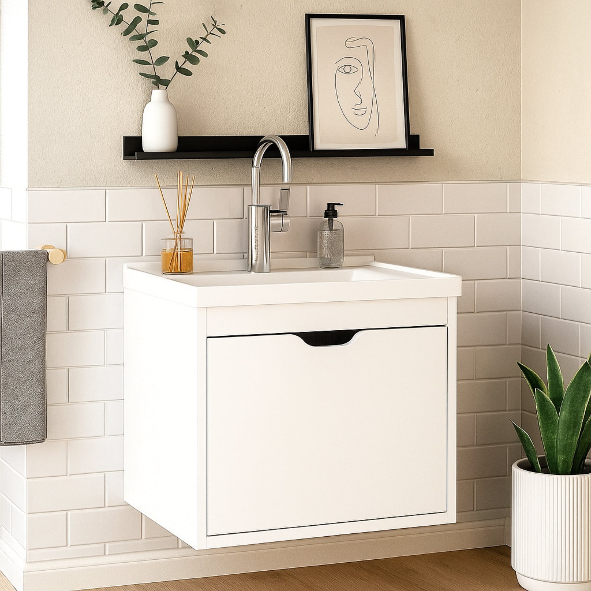 Mueble De Baño Con Lavamanos Graz