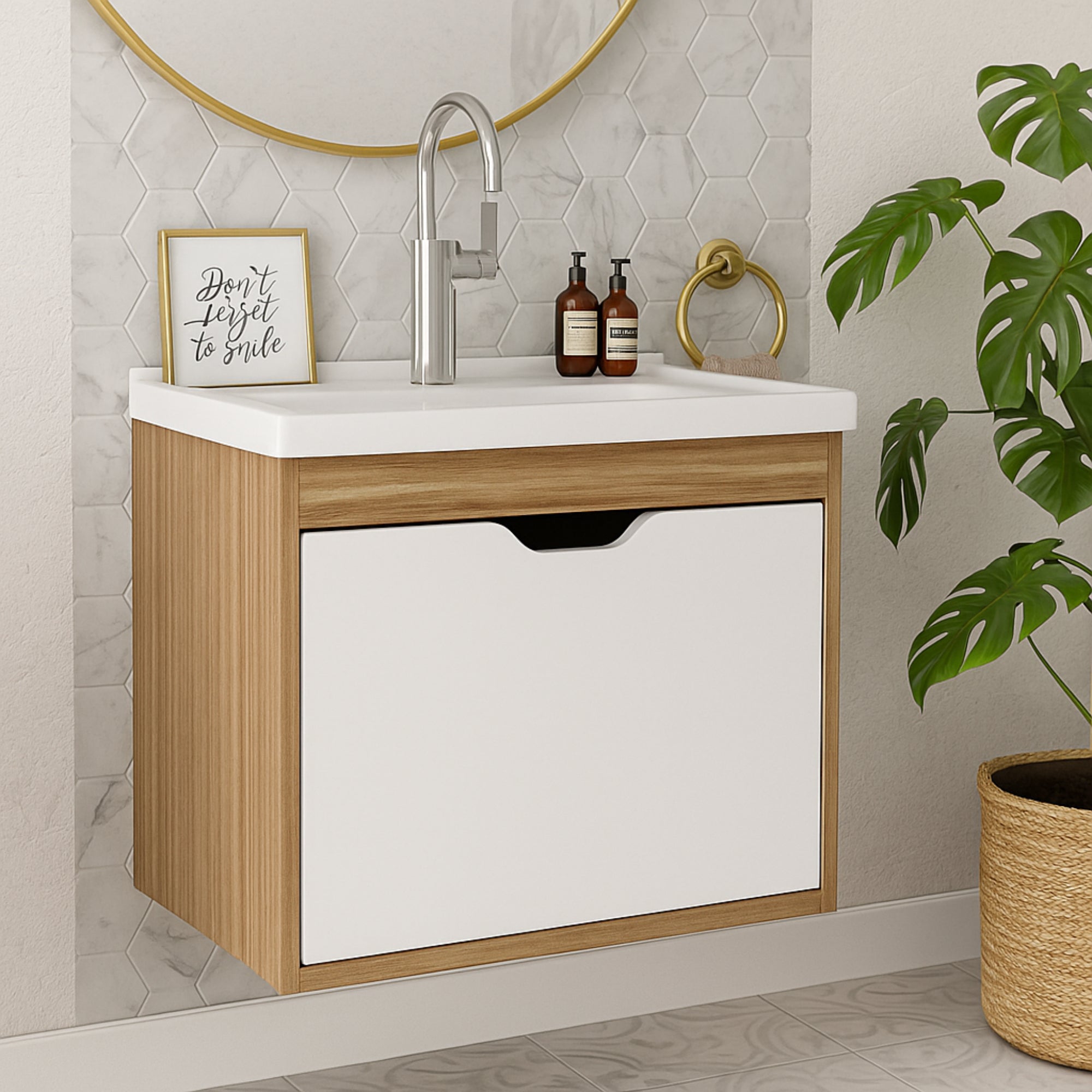 Mueble De Baño Con Lavamanos Graz