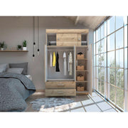 Closet alma café claro/blanco