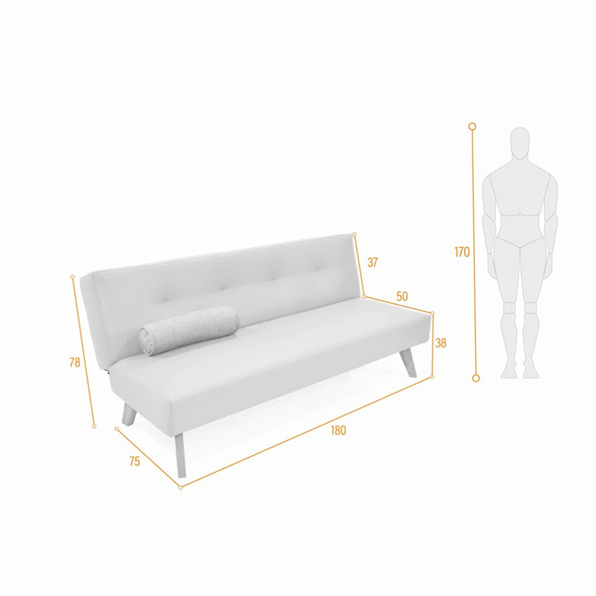 Combo sofá cama london y comedor 4 puestos liverpool plata